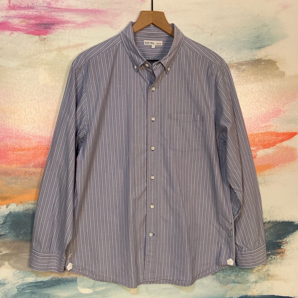 🔥EC🔥Alex Mill 100% Cotton Button Down Collar Dress Shirt.